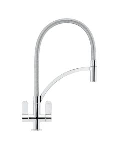 Franke Zelus Pull Out Nozzle Kitchen Tap Chrome with Spring Hose
