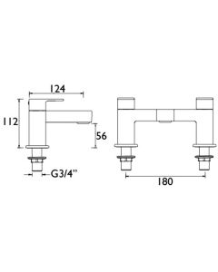 Bristan Frenzy Bath Filler