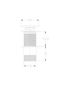 Grosvenor Unslotted Basin Waste Chrome