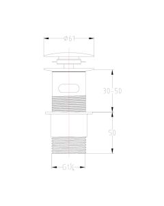 Grosvenor Slotted Basin Waste Chrome