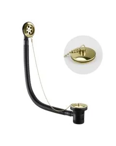 Grosvenor Traditional Bath Waste Antique Brass