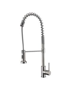 Galaxy Single Lever Spring Spout Mixer Stainless Steel