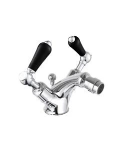 Grosvenor Black Lever Bidet Mixer Chrome