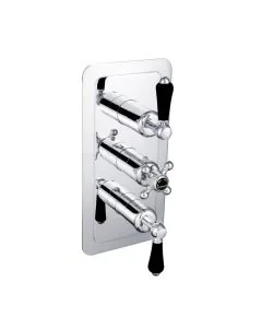 Grosvenor Lever 3 Handle 3 Way Shower Valve Chrome