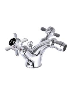 Grosvenor Black Pinch Bidet Mixer Chrome