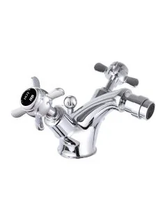 Grosvenor Black Pinch Bidet Mixer Chrome