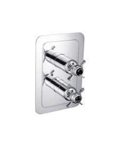Grosvenor Black Pinch Thermostatic Shower Valve Chrome