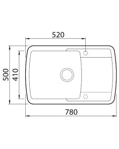 Gemini Single Bowl And Drainer Fossil