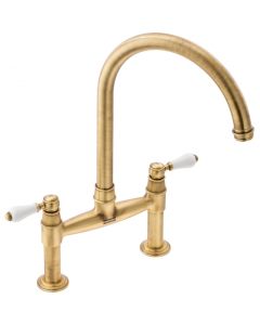Franke Gloriana Bridge Lever Sink Mixer Brushed Brass