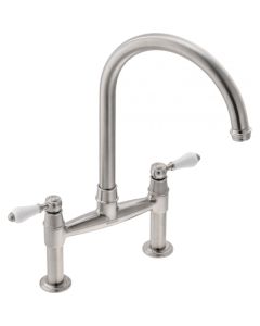 Franke Gloriana Bridge Lever Sink Mixer Decor Steel