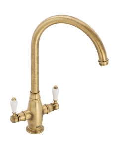 Franke Gloriana Traditional Sink Mixer Brushed Brass