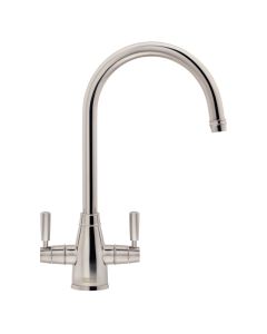 Franke Gloriana Twin Lever Sink Mixer Polished Nickel