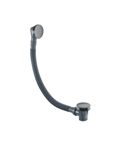 Bath Clicker Waste with Overflow Gun Metal