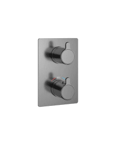 Moonlight Square Recessed Shower Valve Gun Metal