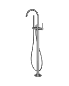 Moonlight Floor Standing Bath Shower Mixer Gun Metal