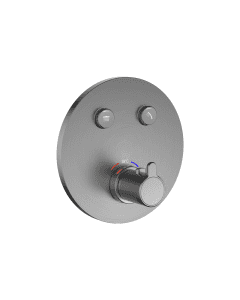 Moonlight GoClick Round Recessed Shower Valve Gun Metal