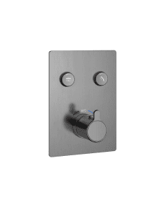 Moonlight GoClick Square Recessed Shower Valve Gun Metal