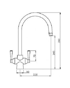Gosford Aquifier Filter Tap Brushed Nickel