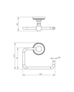 Grosvenor Toilet Roll Holder Chrome
