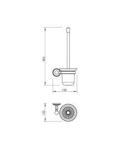 Grosvenor Toilet Brush Chrome