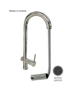Grande Pull Out Spray Sink Mixer Brushed Steel