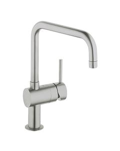 Minta Single Lever Mixer Brushed Steel