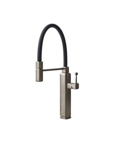 Gessi Happy Single Lever Monobloc - Brushed Nickel / Black
