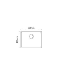Carron Phoenix Haven 100 1 Bowl Sink Stone Grey