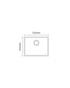 Carron Phoenix Haven 100 1 Bowl Sink Stone Grey