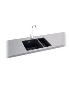 Carron Phoenix Haven 150-16 1.5 Bowl RHSB Sink Matt Black