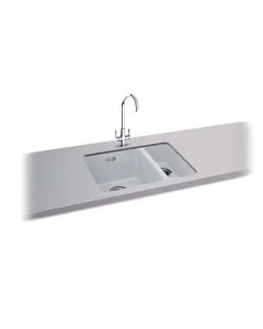 Carron Phoenix Haven 150-16 1.5 Bowl RHSB Sink Polar White