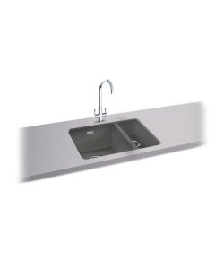 Carron Phoenix Haven 150-16 1.5 Bowl RHSB Sink Stone Grey