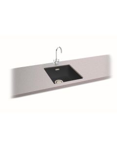 Carron Phoenix Haven 90 1 Bowl Undermount Sink Matt Black
