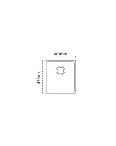 Carron Phoenix Haven 90 1 Bowl Sink Stone Grey