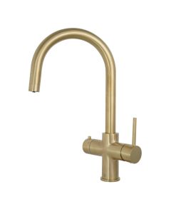 JTP 4in1 Filtered and Boiling Water Tap Brushed Brass