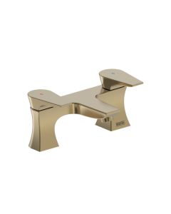Hourglass Bath Filler Brushed Brass