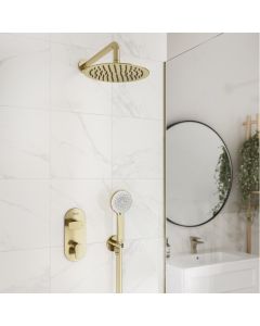Hourglass Shower Pack Brushed Brass
