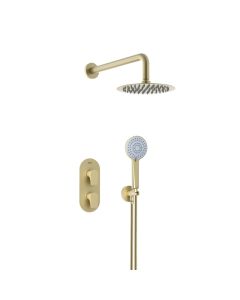 Hourglass Shower Pack Brushed Brass