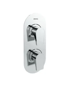Hourglass Recessed Shower with Integral Two Outlet Diverter