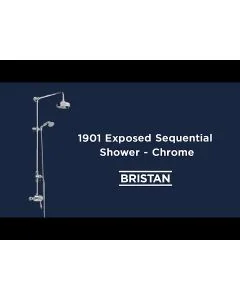 1901 Thermostatic Exposed Dual Control Shower Valve Diverter Riser Kit
