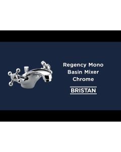 Regency Basin Mixer Chrome with Pop-up Waste
