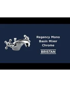 Regency Basin Mixer Chrome with Pop-up Waste