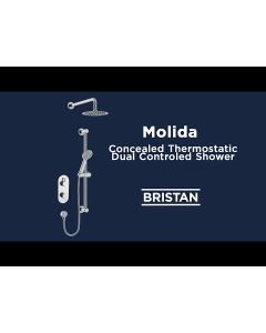 Molida 2-Way Recessed Shower Valve Kit Chrome