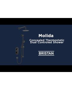 Molida 2-Way Recessed Shower Valve Kit Matt Black