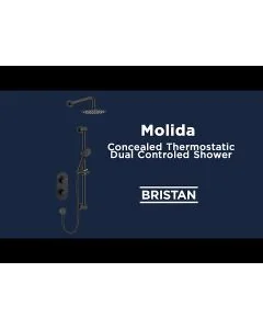 Molida 2-Way Recessed Shower Valve Kit Matt Black