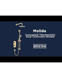 Molida 2-Way Recessed Shower Valve Kit Brushed Brass
