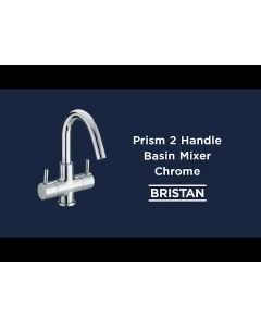 Prism Two Handled Basin Mixer