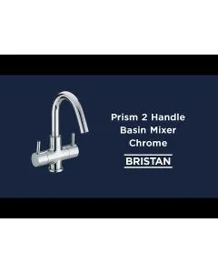 Prism Two Handled Basin Mixer