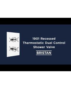 1901 Recessed Dual Control Shower Valve Chrome