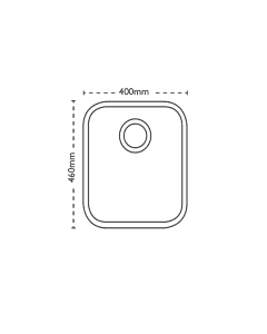 Carron Phoenix Ibis 100U 1 Bowl Undermount Sink Stainless Steel